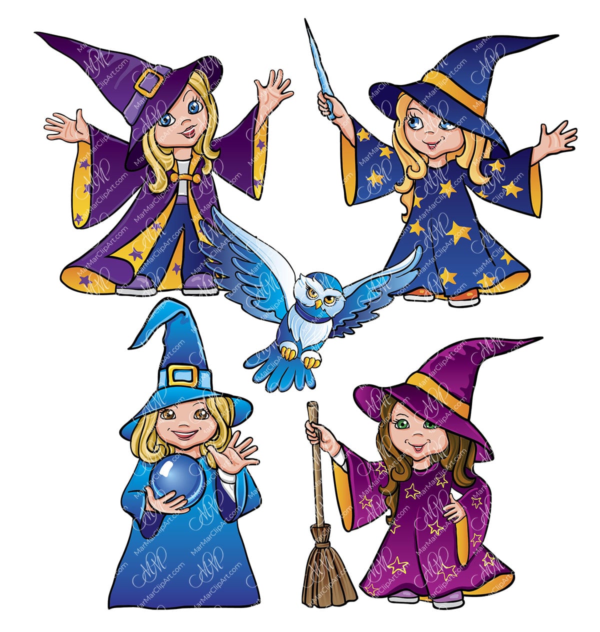 cartoon halloween witch