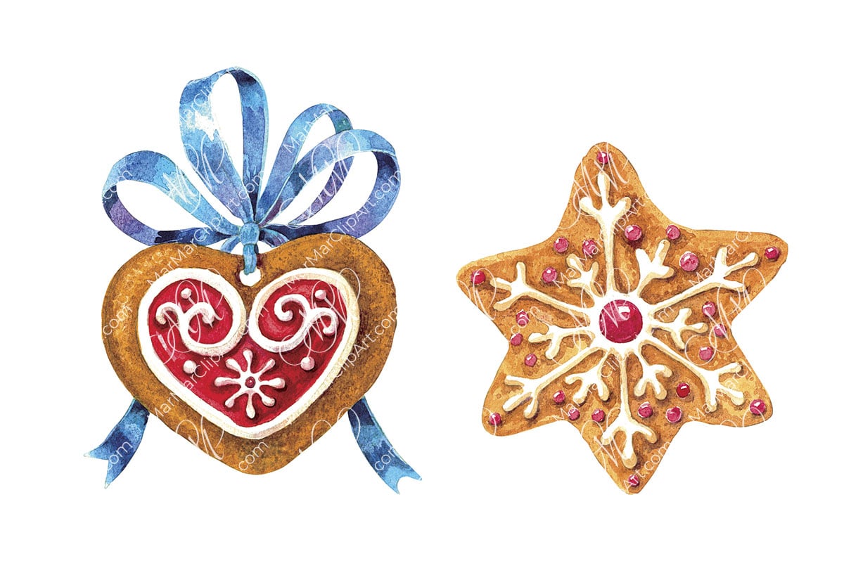 gingerbread clipart pictures of hearts